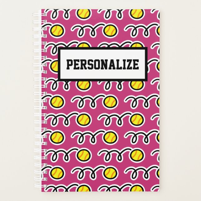 Personalised softball player and coach planner (Front)