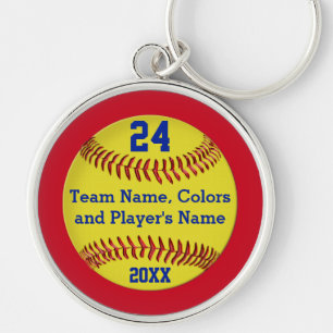 Personalised Softball Senior Gifts and Team Key Ring
