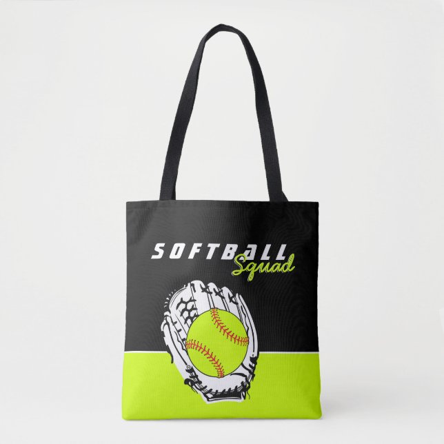 Personalised Softball Squad Tote Bag (Front)