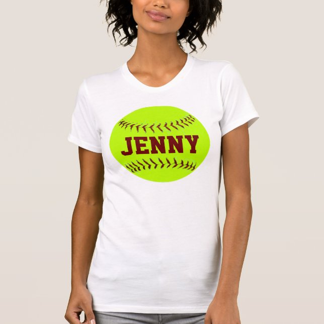 Personalised Softball T-Shirt (Front)