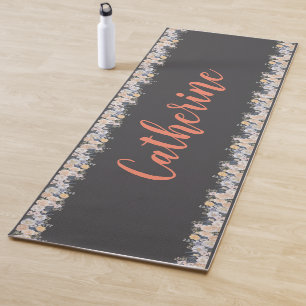 Personalised Solid Colour Yoga Mat with Name