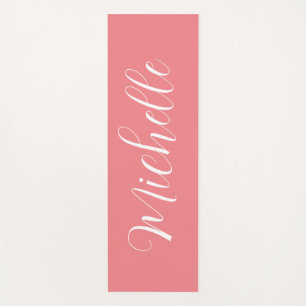 Personalised Solid Colour Yoga Mat with Name