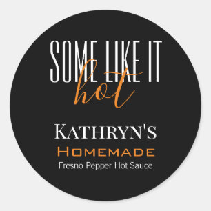 Personalised "Some Like It Hot" Food Label
