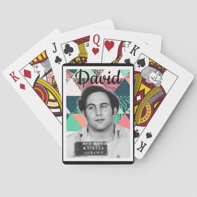 Personalised Son of Sam Berkowitz Artwork Playing Cards (Back)