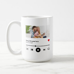 Personalised Song Album Photo Music Lover Coffee Mug