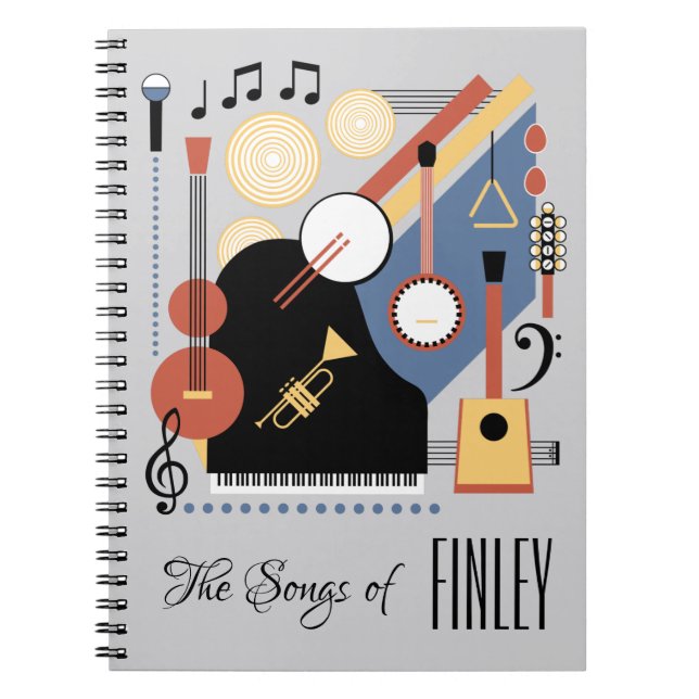 Personalised Song Book Bauhaus Band (Front)