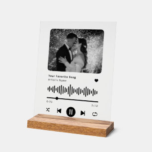 Personalised Song Music Player Acrylic Sign