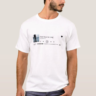 Personalised Song Tee, Music Lover Shirt