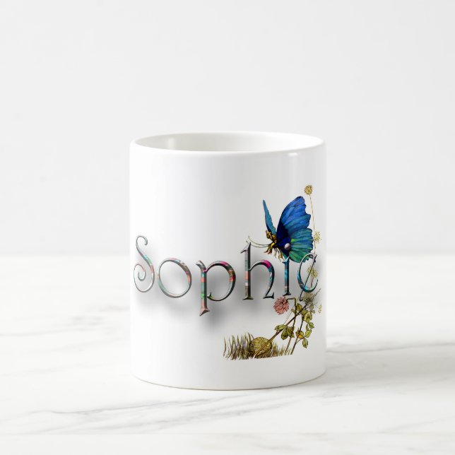 Personalised `Sophie' design Coffee Mug (Center)