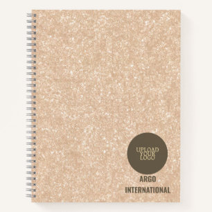 Personalised Sophisticated Beige Business Notebook