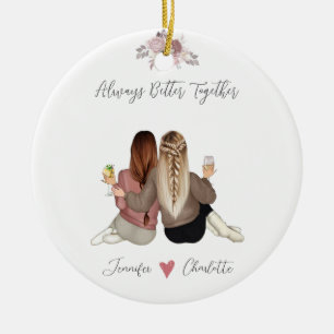 Personalised Soul Sister  Ceramic Tree Decoration