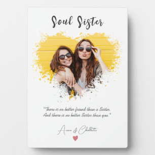 Personalised Soul Sister Definition WaterColor Pla Plaque
