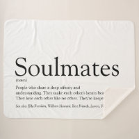 Personalised Soulmates Definition Black And White