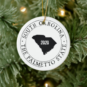 Personalised South Carolina Ornament