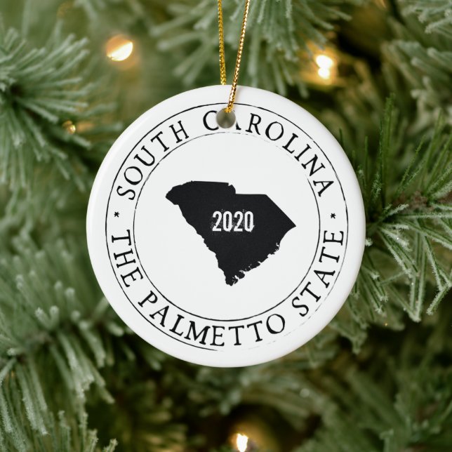 Personalised South Carolina Ornament (Tree)