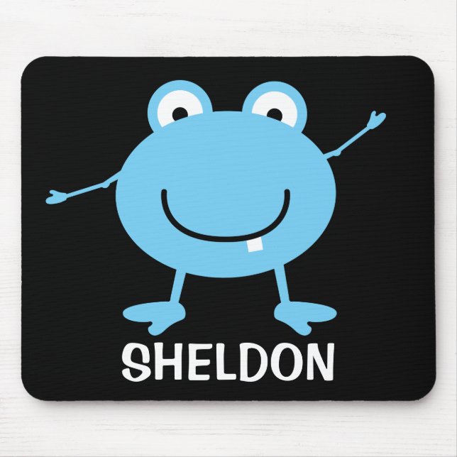 Personalised Space Alien Mousepad for Kids (Front)