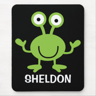 Personalised Space Alien Mousepad for Kids