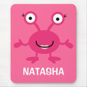 Personalised Space Alien Mousepad for Kids