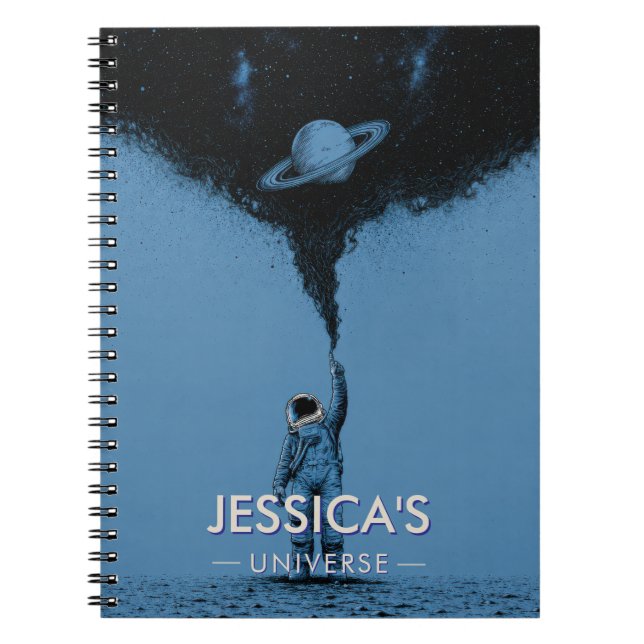 Personalised Space Astronaut Notebook (Front)