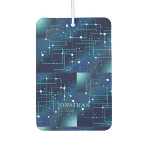 Personalised Space Circuit Board Car Air Freshener