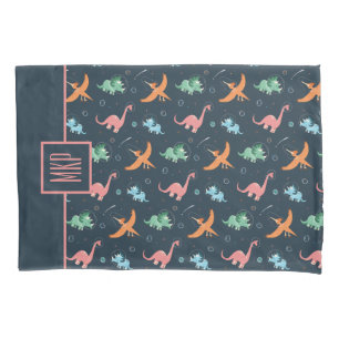 Personalised Space Dinosaur Pattern Pillowcase