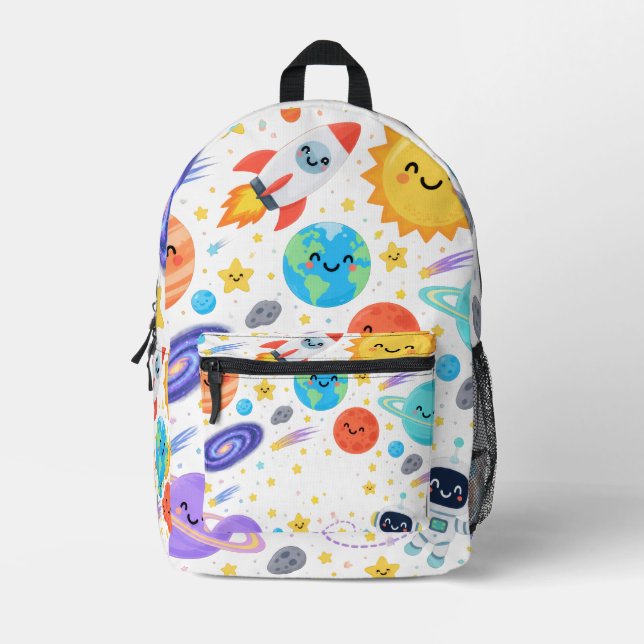 Personalised Space Explorer Kids Backpack (Front)