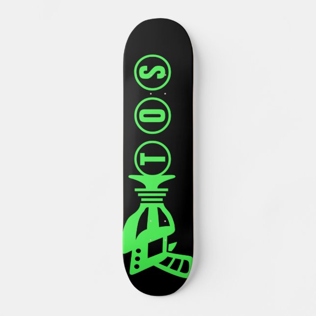 Personalised Space Gun Skateboard (Front)