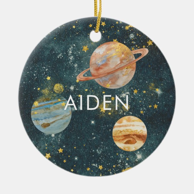 Personalised Space Ornament (Front)