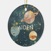Personalised Space Ornament (Left)