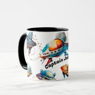 Personalised Space Ship Mug