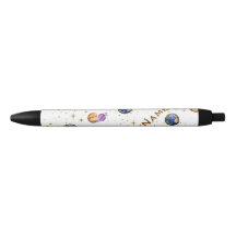 Personalised Space Theme Planets & Stars Name Pen"