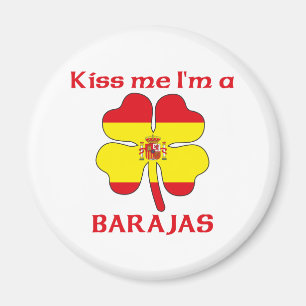 Personalised Spanish Kiss Me I'm Barajas Magnet