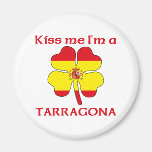 Personalised Spanish Kiss Me I'm Tarragona Magnet