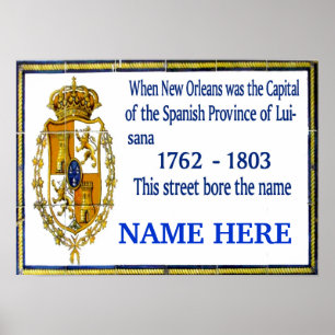 Personalised Spanish Mural Poster