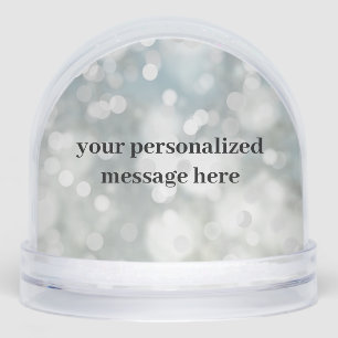 Personalised Sparkle Photo Snow Globe
