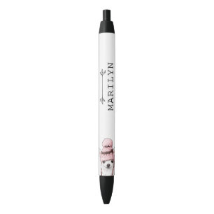 Personalised Sparkle The Tiny Chi   Cute Chihuahua Black Ink Pen