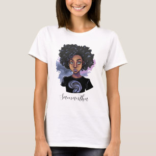 Personalised Sparkling African American T-Shirt