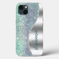 Personalised Sparkly Diamond Snakeskin