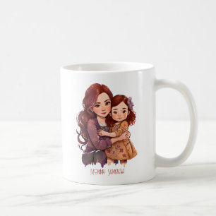 Personalised Sparkly Mother and Daughter Coffee Mug