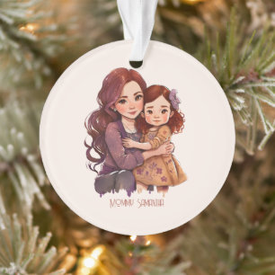 Personalised Sparkly Mother and Daughter Ornament