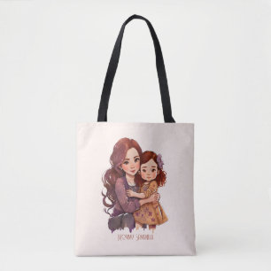 Personalised Sparkly Mother and Daughter Tote Bag