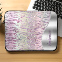 Personalised Sparkly Pink Diamond Tiger Stripes
