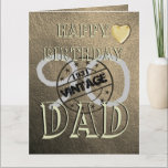 Personalised Special 90th Birthday Card For Dad<br><div class="desc">Custom personalised leather themed 90th birthday greeting card idea for a special Dad. Create a special and unique birthday card for Dad. Can be customised for any birthday year</div>