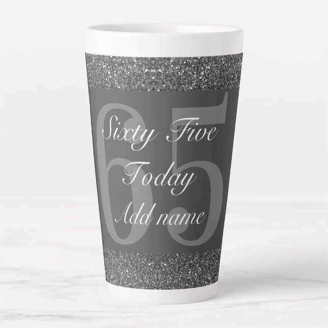 personalised special birthday mug gift 65th (Front)