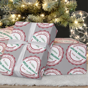 Personalised Special Delivery Santa's Workshop Wrapping Paper