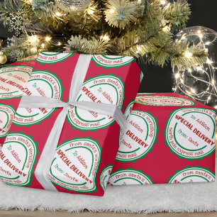 Personalised Special Delivery Santa's Workshop Wrapping Paper