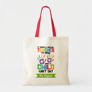 Personalised Special Education Teacher Tote Bags