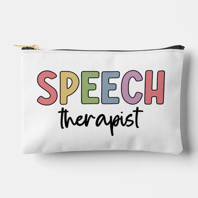 Personalised Speech Therapist SLP Accessory Pouch (Front)