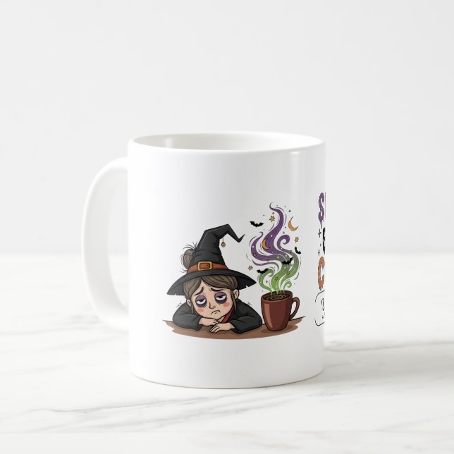 Personalised Spells Before Coffee Mug  (Front Left)