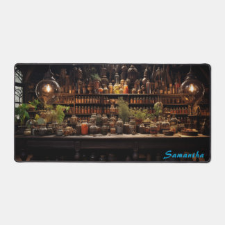Personalised Spice Shop Counter Desk Mat